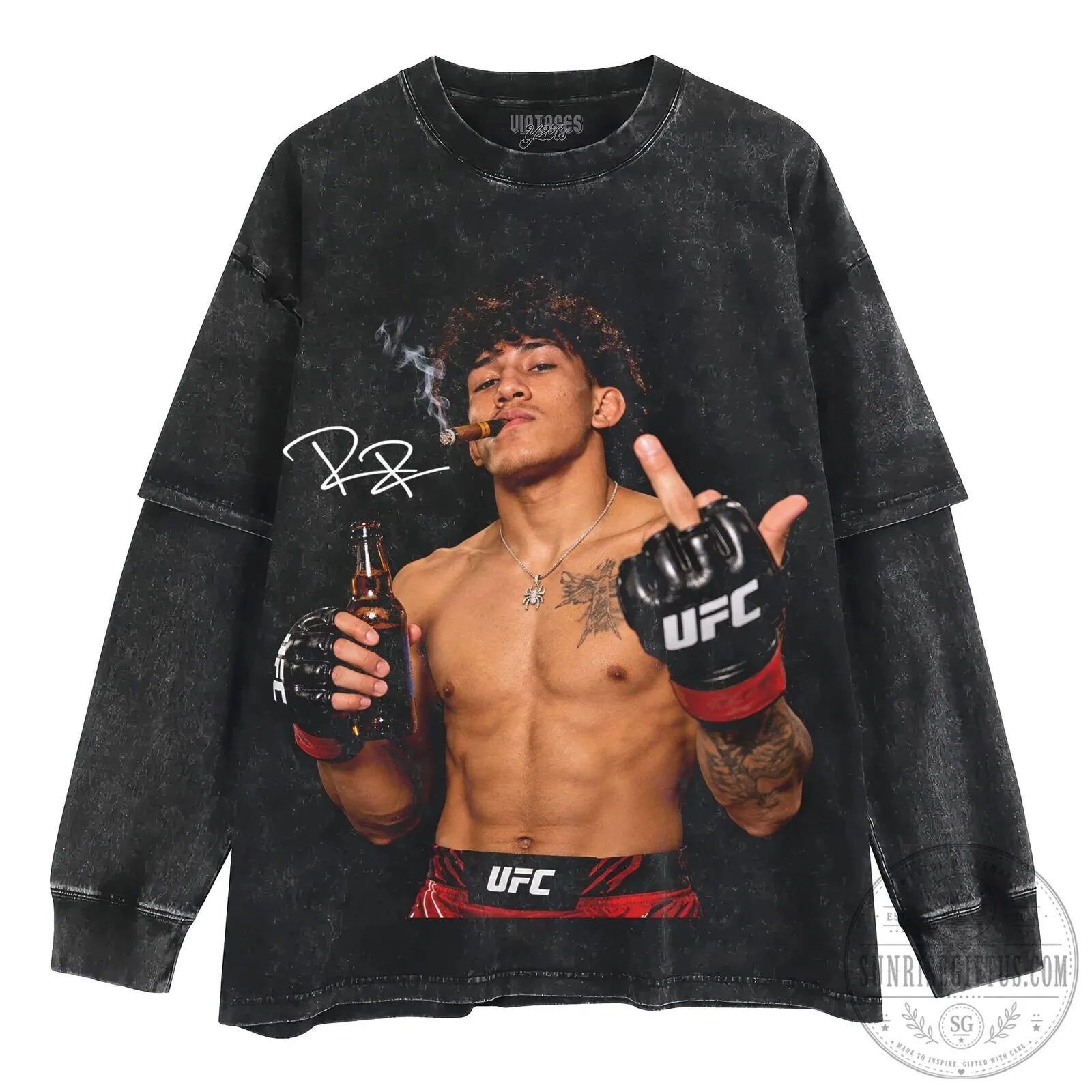 Raul Rosas Junior Middle Finger UFC Fighter Black Graphic T-Shirt 14 Raul Rosas Junior Middle Finger UFC Fighter Black Graphic T-Shirt