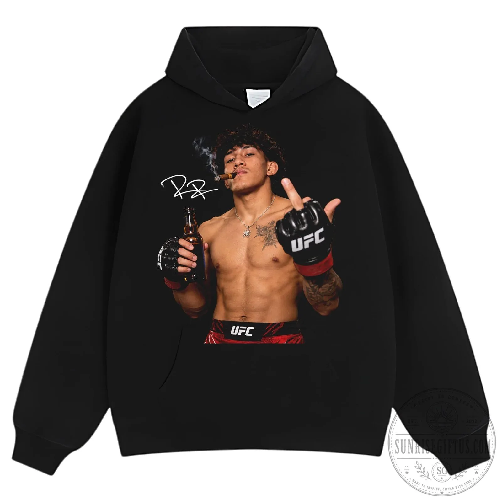 Raul Rosas Junior Middle Finger UFC Fighter Black Graphic T-Shirt 17 Raul Rosas Junior Middle Finger UFC Fighter Black Graphic T-Shirt