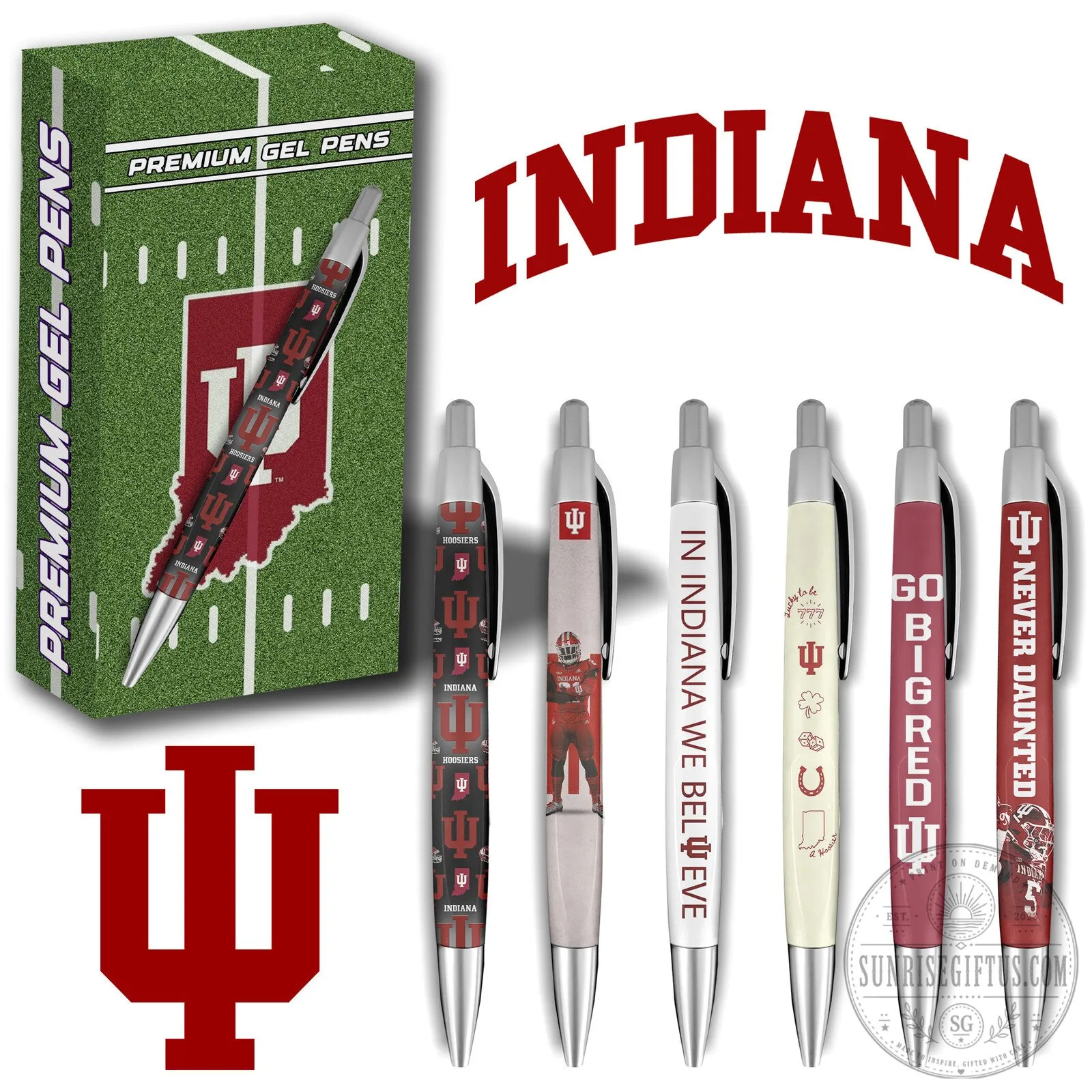 Indiana University Hoosiers Premium Gel Pens Set