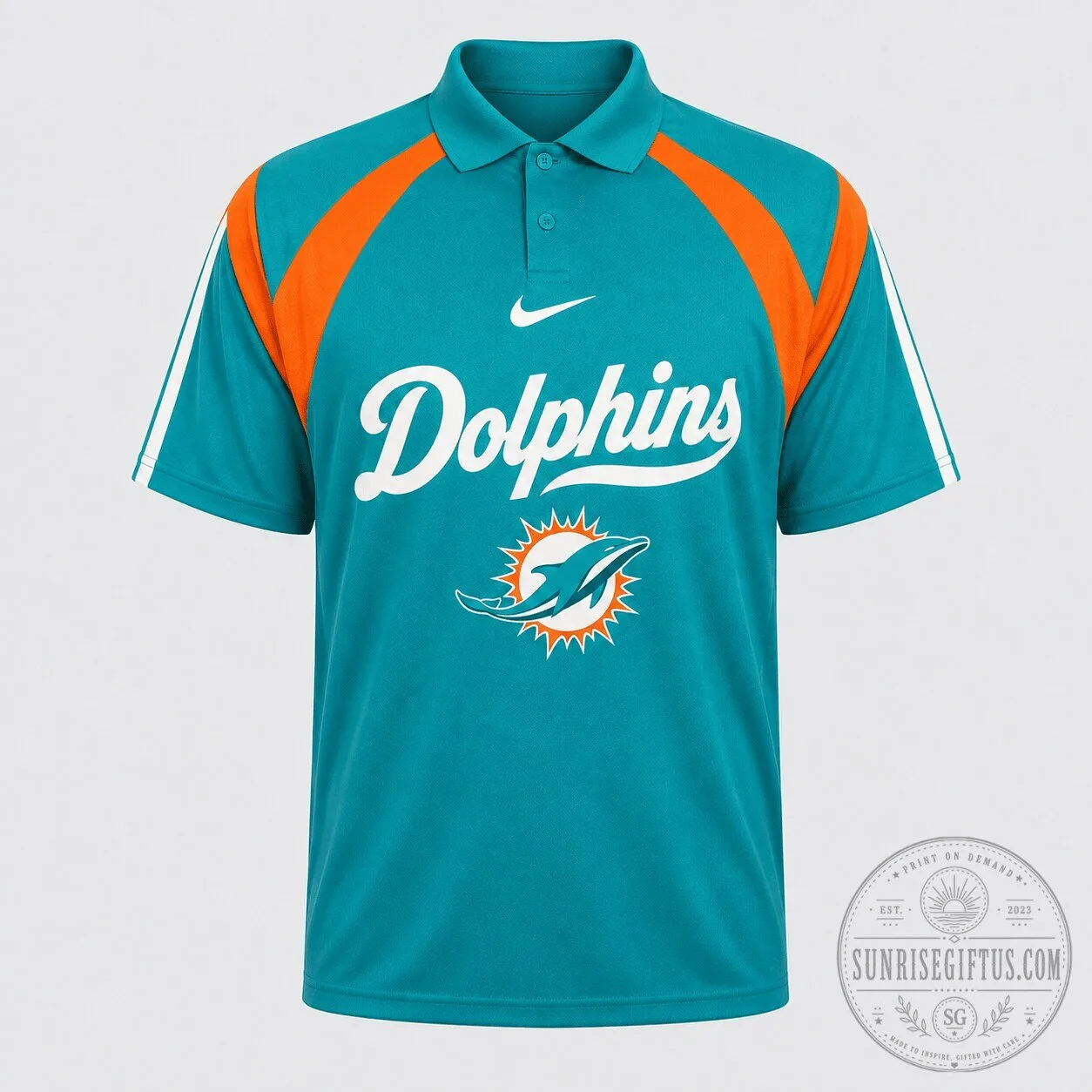 Miami Dolphins National Football League Athletic Polo Shirt