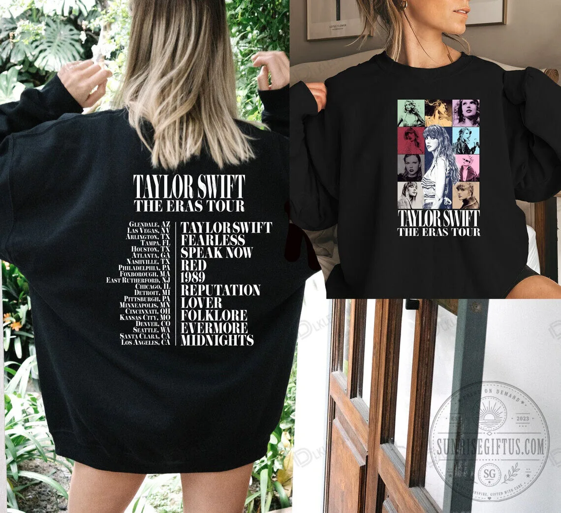 Taylor Swiftie Merch The Eras Tour Concert Commemorative Sweatshirt