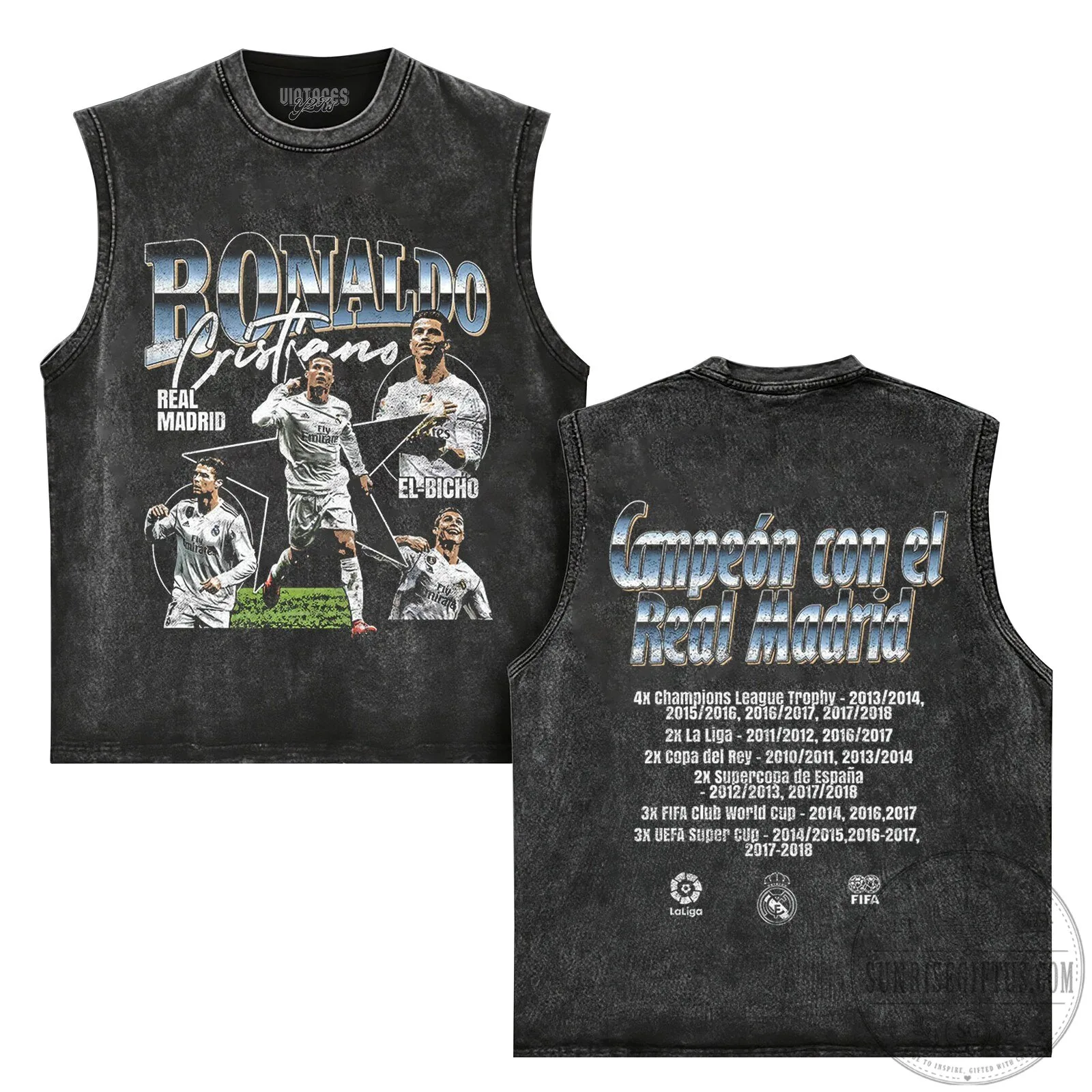 Cristiano Ronaldo Real Madrid Soccer Champion Black Graphic T-Shirt 13 Cristiano Ronaldo Real Madrid Soccer Champion Black Graphic T-Shirt