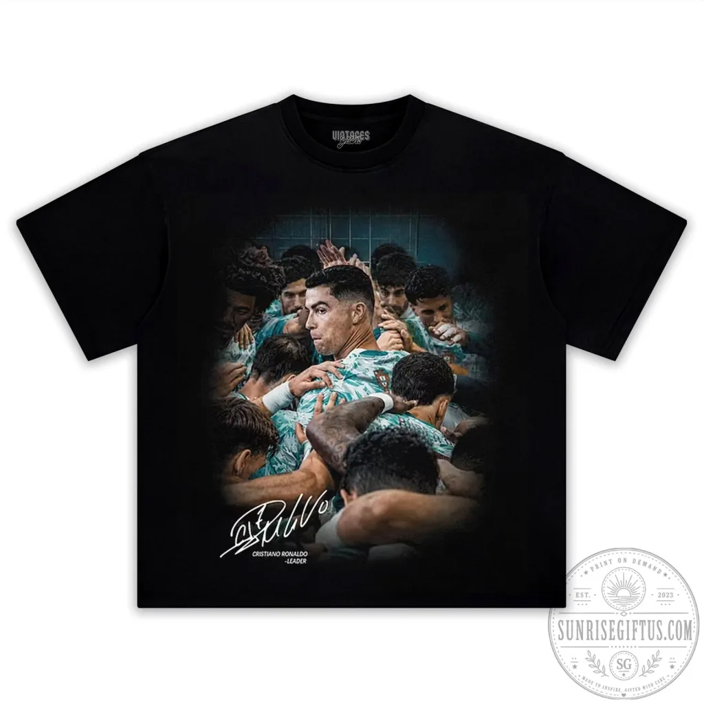 Cristiano Ronaldo Portugal Football Celebration Graphic T-Shirt Cristiano Ronaldo Portugal Football Celebration Graphic T-Shirt