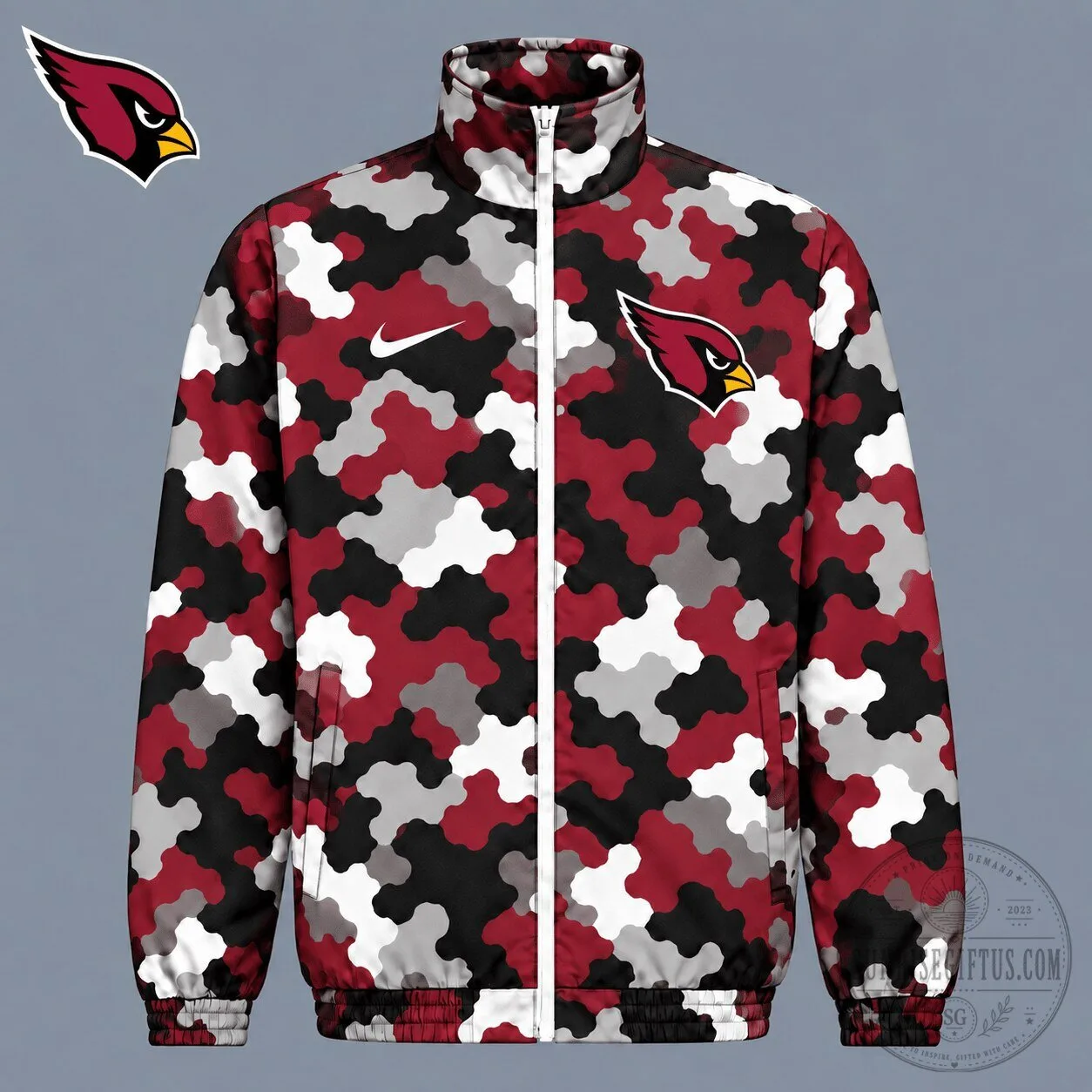 Arizona Cardinals Camouflage Pattern Full-Zip Jacket 2 Arizona Cardinals Camouflage Pattern Full-Zip Jacket