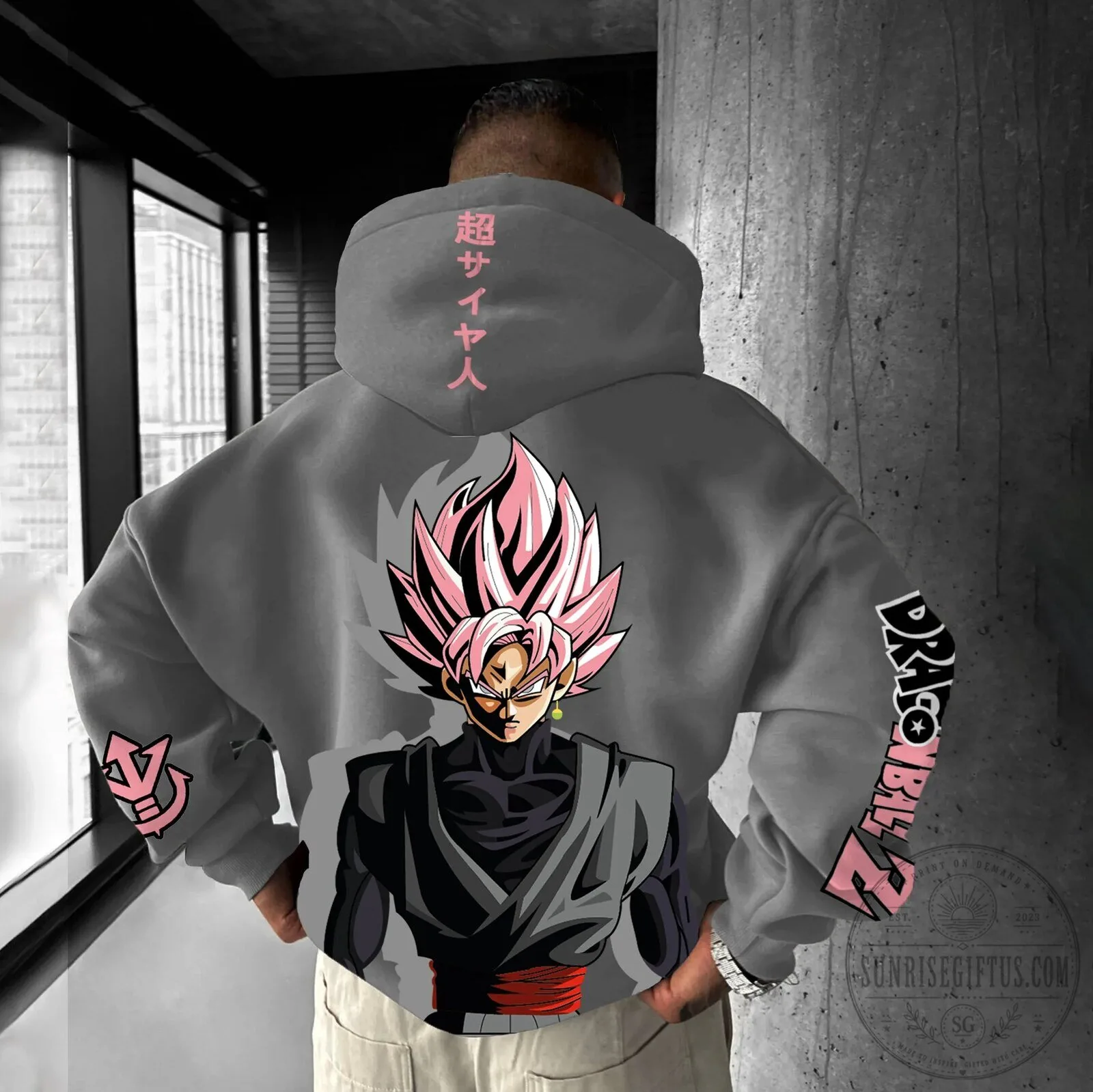 Dragon Ball Z Super Saiyan Rose Goku Black Anime Unisex Hoodie 5 Dragon Ball Z Super Saiyan Rose Goku Black Anime Unisex Hoodie