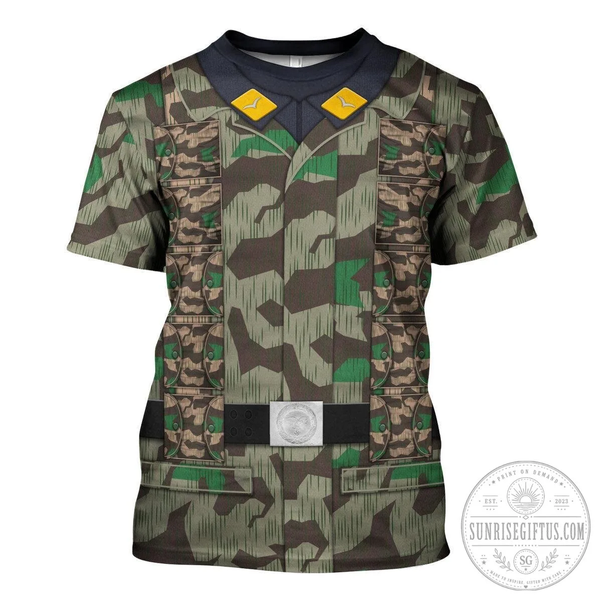 German Parachutist Splinter Pattern Camouflage Combat Uniform Hoodie 21 German Parachutist Splinter Pattern Camouflage Combat Uniform Hoodie
