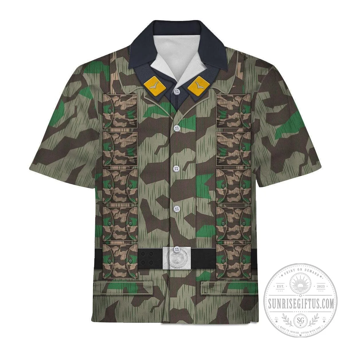 German Parachutist Splinter Pattern Camouflage Combat Uniform Hoodie 24 German Parachutist Splinter Pattern Camouflage Combat Uniform Hoodie