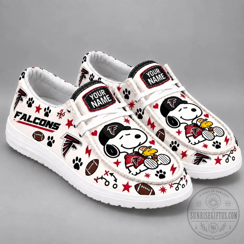 Atlanta Falcons Snoopy Personalized Casual Shoes Atlanta Falcons Snoopy Personalized Casual Shoes