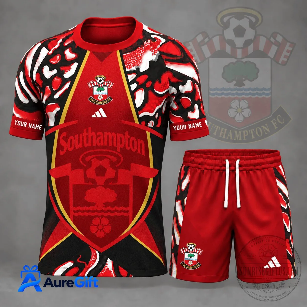Southampton Football Club Personalized Soccer Uniform Kit 2 Southampton Football Club Personalized Soccer Uniform Kit