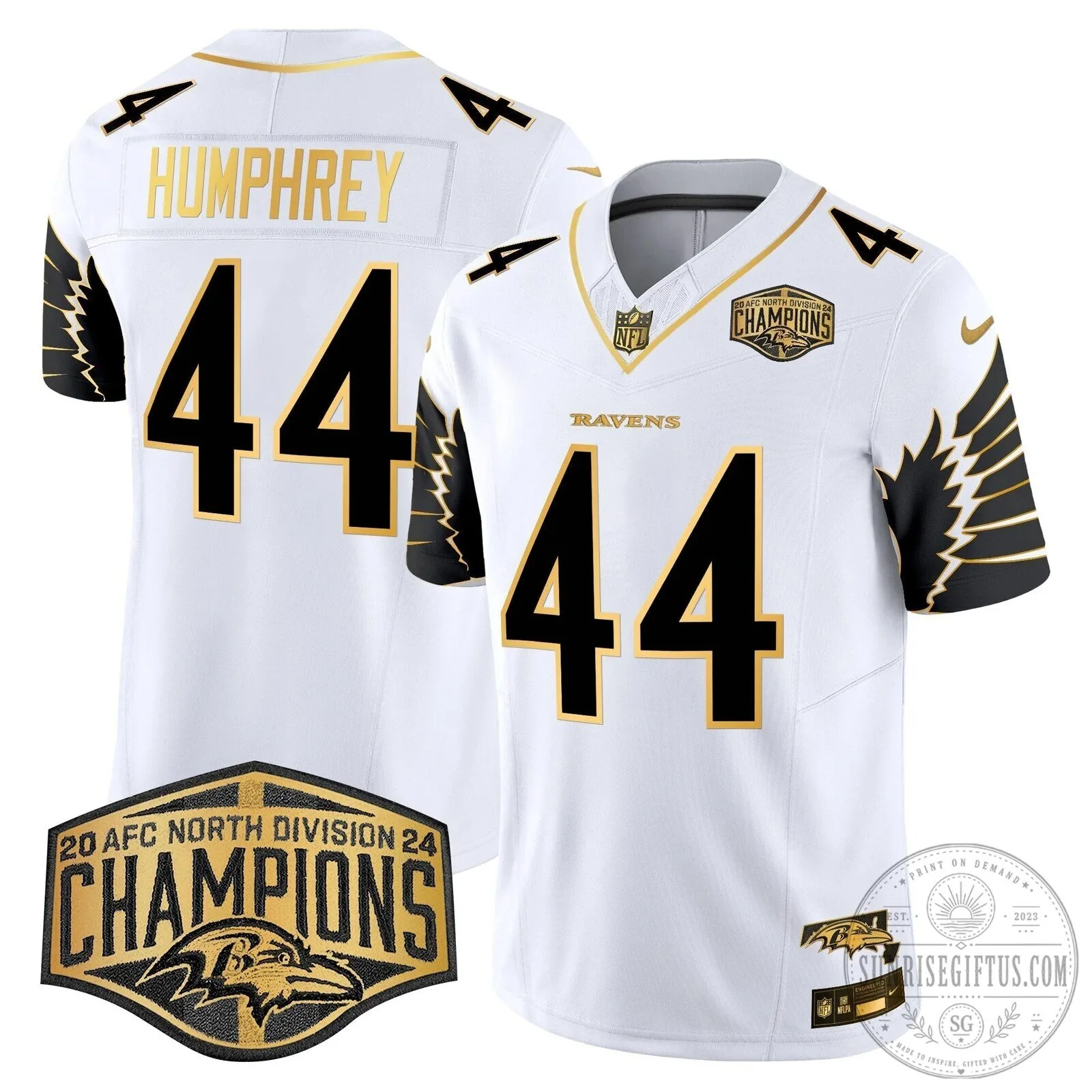 Baltimore Ravens AFC North Division Champions Derrick Henry Football Jersey 55 Baltimore Ravens AFC North Division Champions Derrick Henry Football Jersey