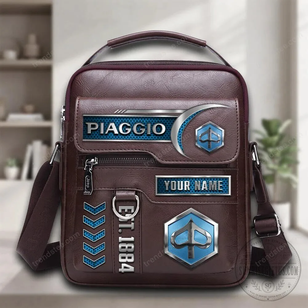 Piaggio Est. 1884 Personalized Leather Crossbody Bag 1 Piaggio Est. 1884 Personalized Leather Crossbody Bag