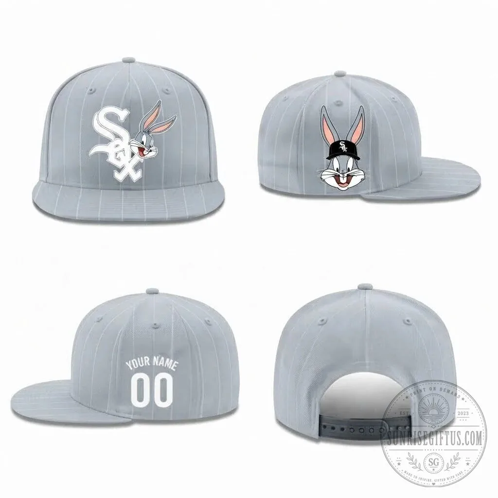 Chicago White Sox Bugs Bunny Personalized Snapback Cap Hat 9 Chicago White Sox Bugs Bunny Personalized Snapback Cap Hat