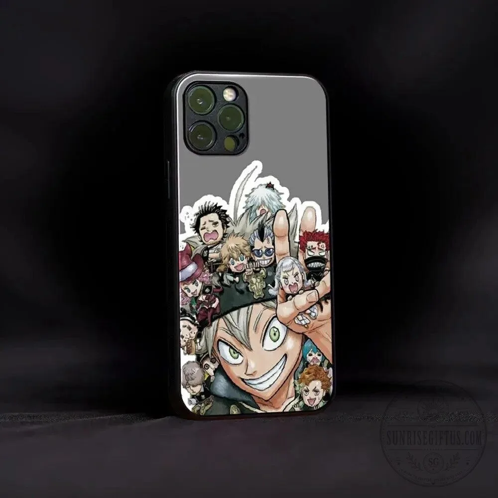 Black Clover Asta and Friends Anime Chibi Characters Phone Case