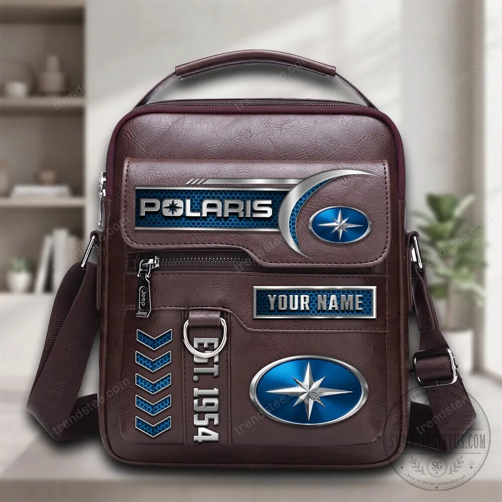 Polaris Est 1954 Custom Name Leather Shoulder Bag
