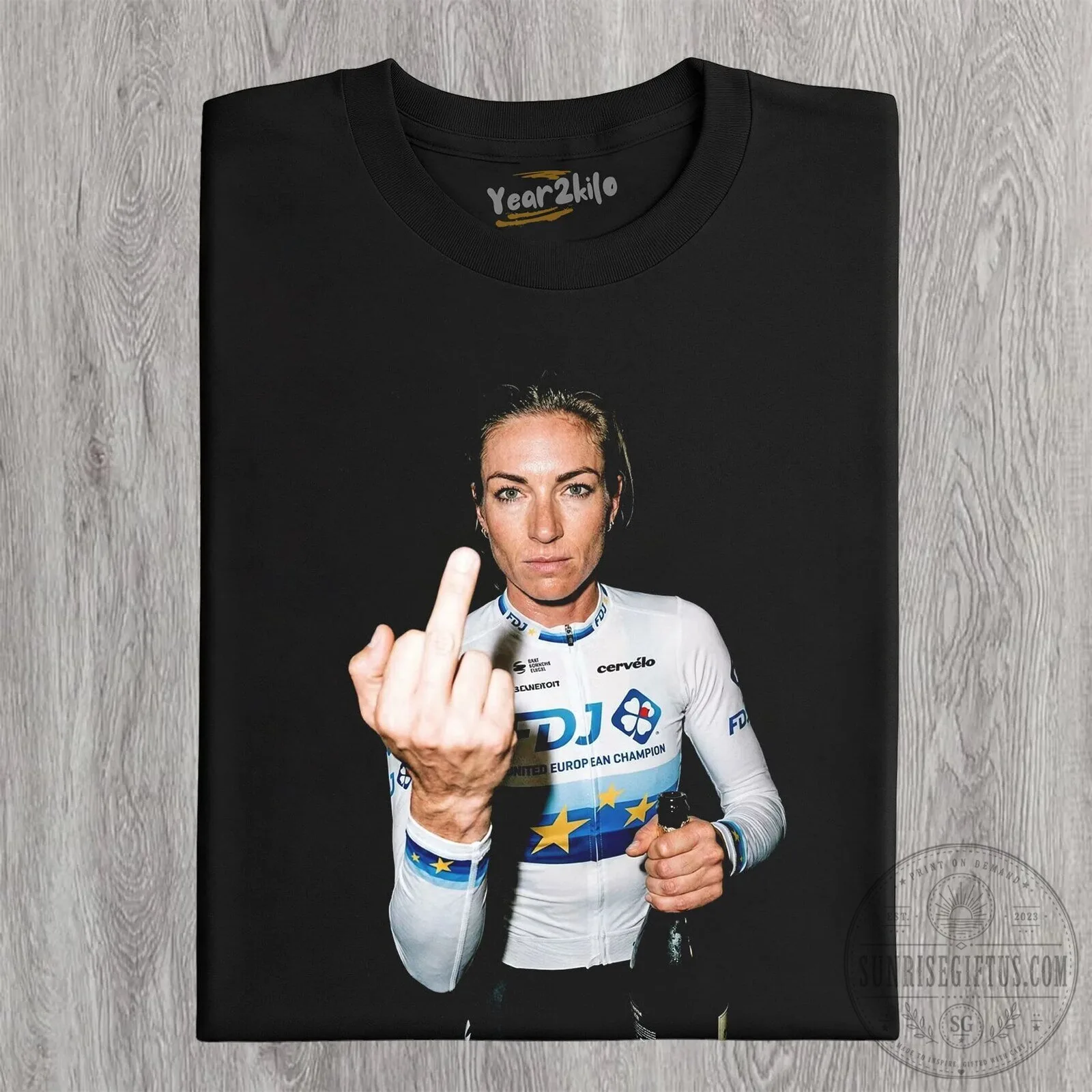 Demi Vollering Tour de France Women's Cycling Champion T-Shirt 14 Demi Vollering Tour de France Women