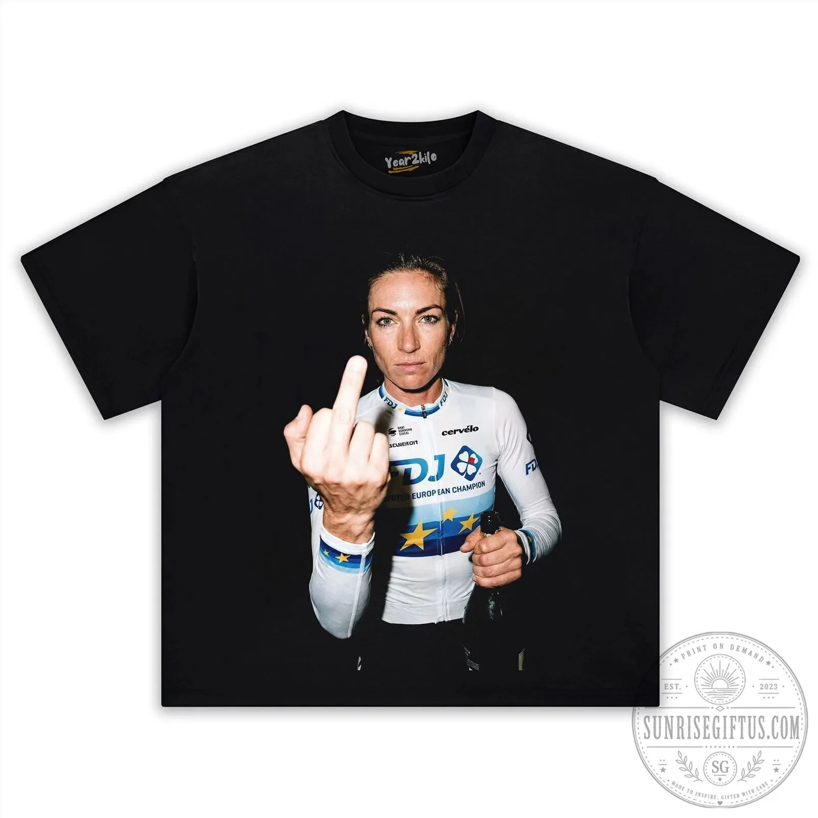 Demi Vollering Tour de France Women's Cycling Champion T-Shirt 15 Demi Vollering Tour de France Women