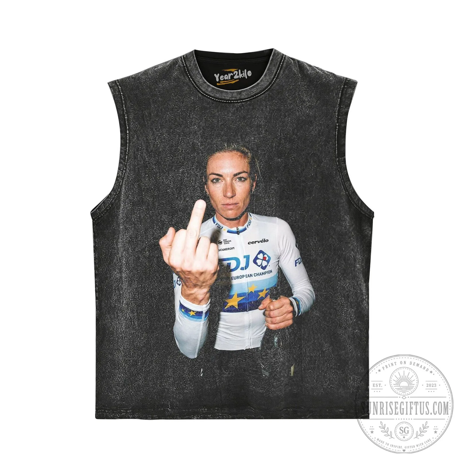 Demi Vollering Tour de France Women's Cycling Champion T-Shirt 17 Demi Vollering Tour de France Women