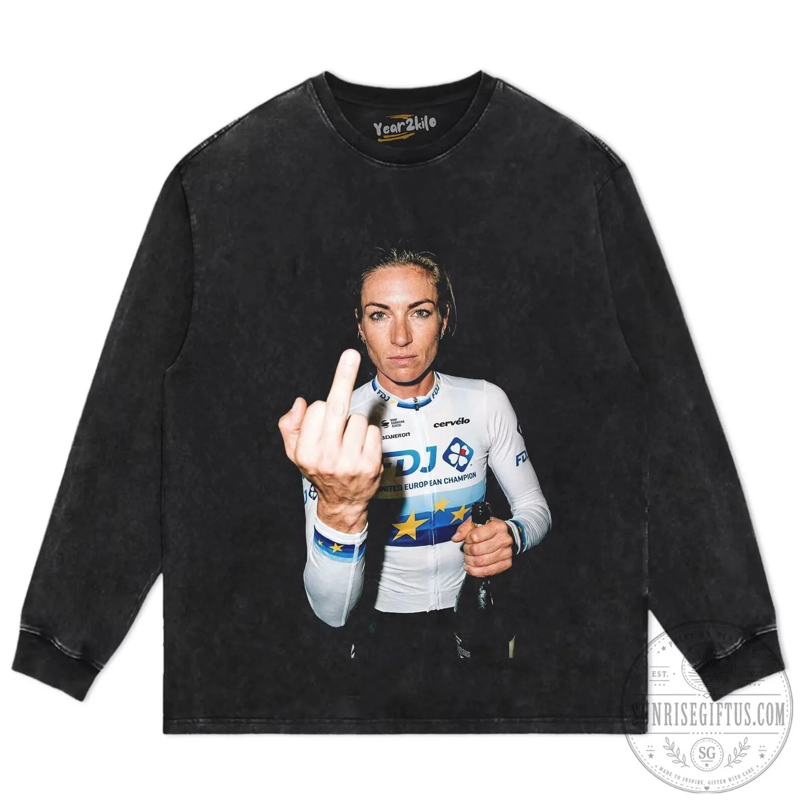 Demi Vollering Tour de France Women's Cycling Champion T-Shirt 20 Demi Vollering Tour de France Women