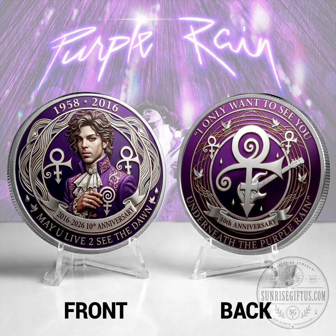 Prince Purple Rain 10th Anniversary Commemorative Coin 8 Prince Purple Rain 10th Anniversary Commemorative Coin