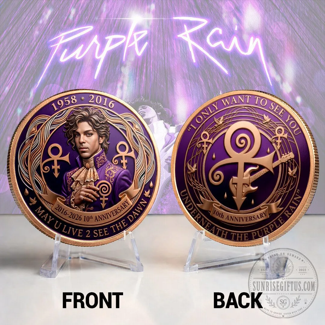 Prince Purple Rain 10th Anniversary Commemorative Coin 9 Prince Purple Rain 10th Anniversary Commemorative Coin