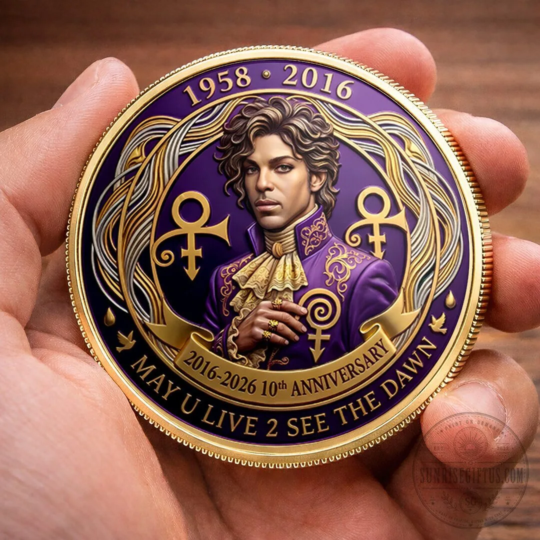 Prince Purple Rain 10th Anniversary Commemorative Coin 10 Prince Purple Rain 10th Anniversary Commemorative Coin
