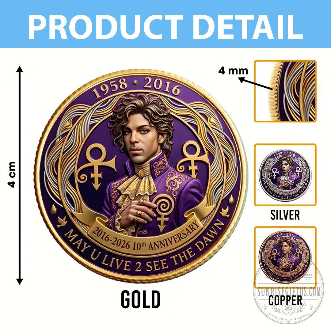 Prince Purple Rain 10th Anniversary Commemorative Coin 11 Prince Purple Rain 10th Anniversary Commemorative Coin