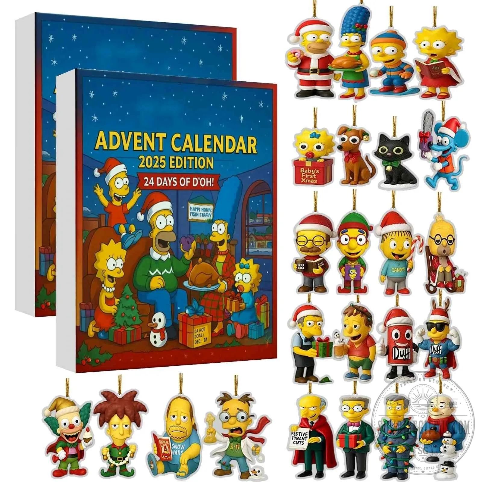 The Simpsons 2025 Edition Advent Calendar with 24 Mini Figure Ornaments 2 The Simpsons 2025 Edition Advent Calendar with 24 Mini Figure Ornaments