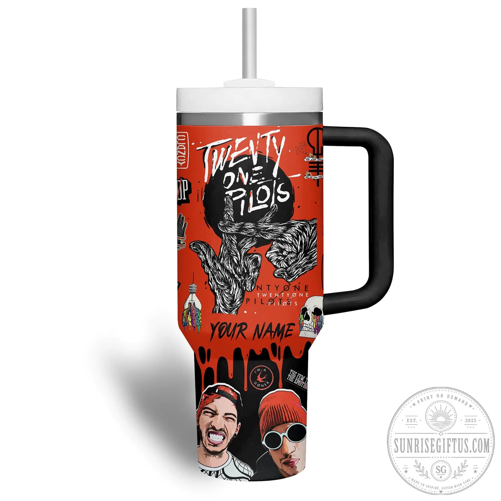 Twenty One Pilots Band Music Fan Art Personalized Tumbler 11 Twenty One Pilots Band Music Fan Art Personalized Tumbler