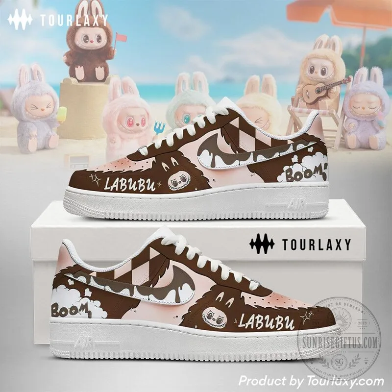 Labubu Chestnut Cocoa Chocolate Pattern Custom Designed Sneakers 7 Labubu Chestnut Cocoa Chocolate Pattern Custom Designed Sneakers