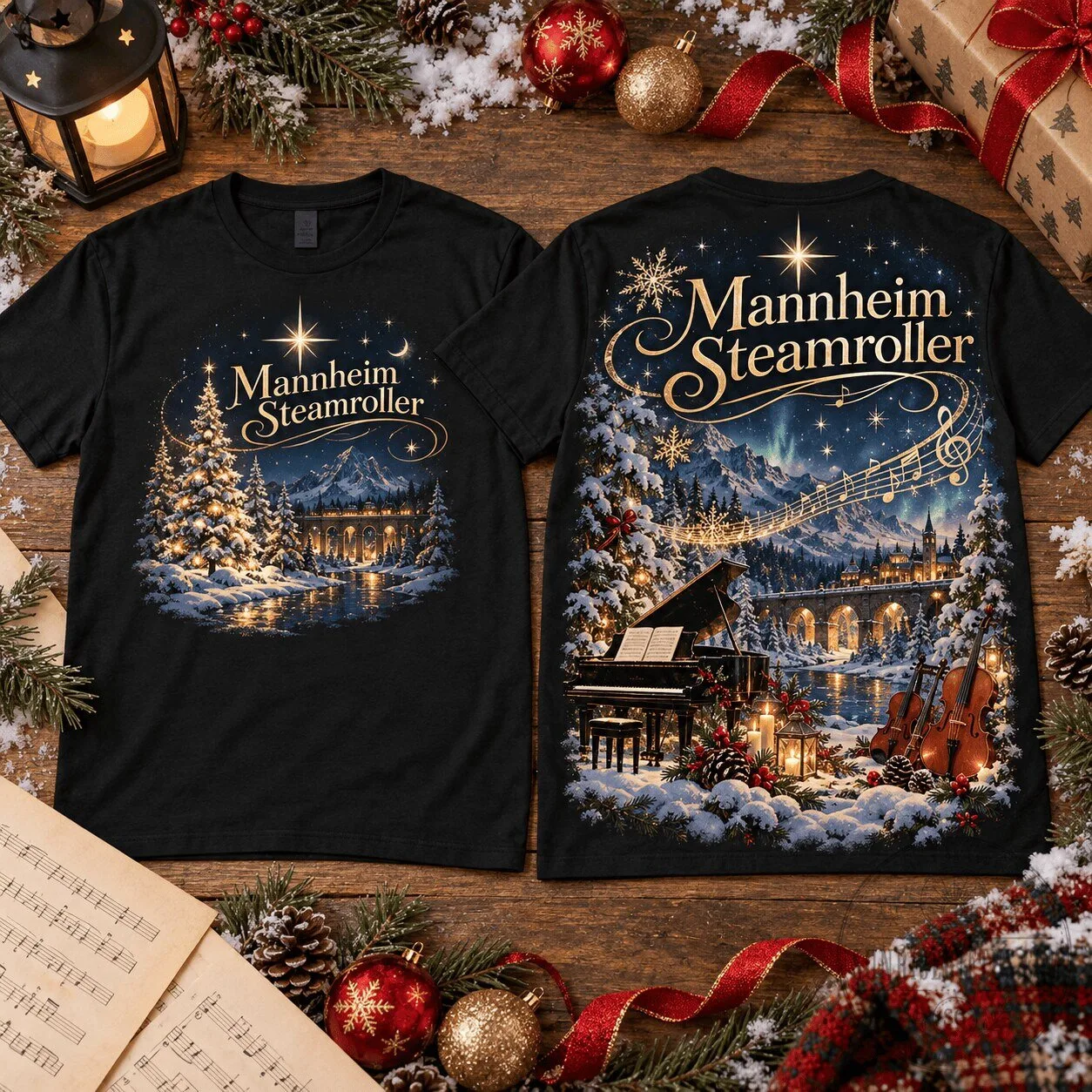 Mannheim Steamroller Christmas Holiday Winter Wonderland T-Shirt