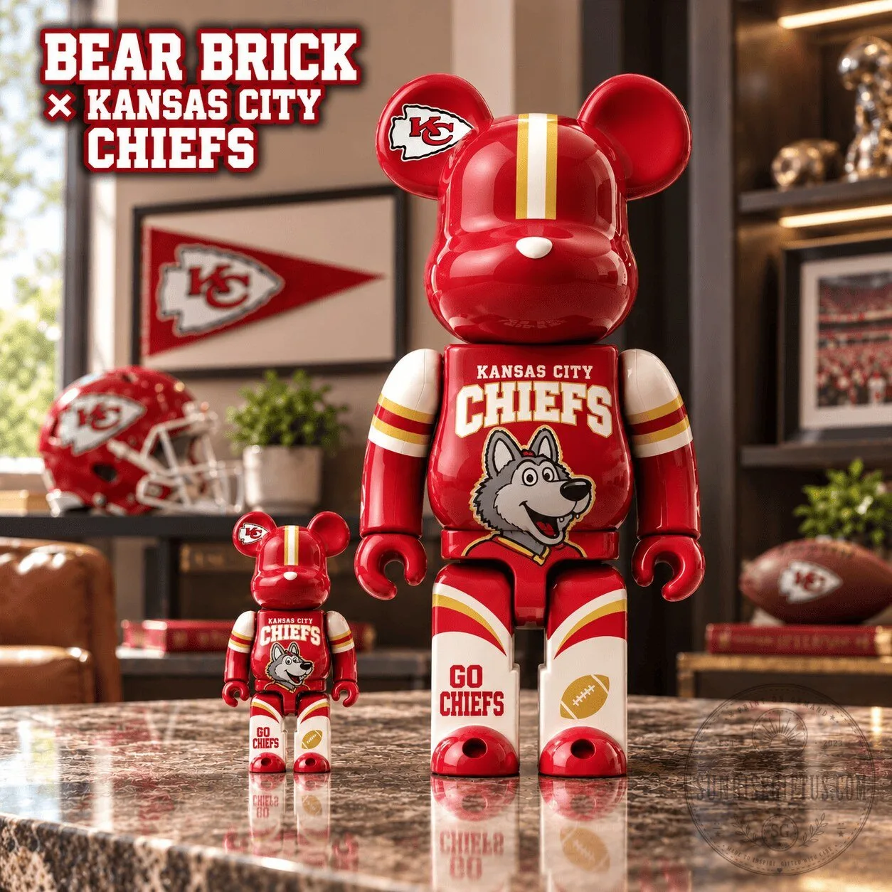 Kansas City Chiefs Bearbrick Collectible Figurine Set 1 Kansas City Chiefs Bearbrick Collectible Figurine Set