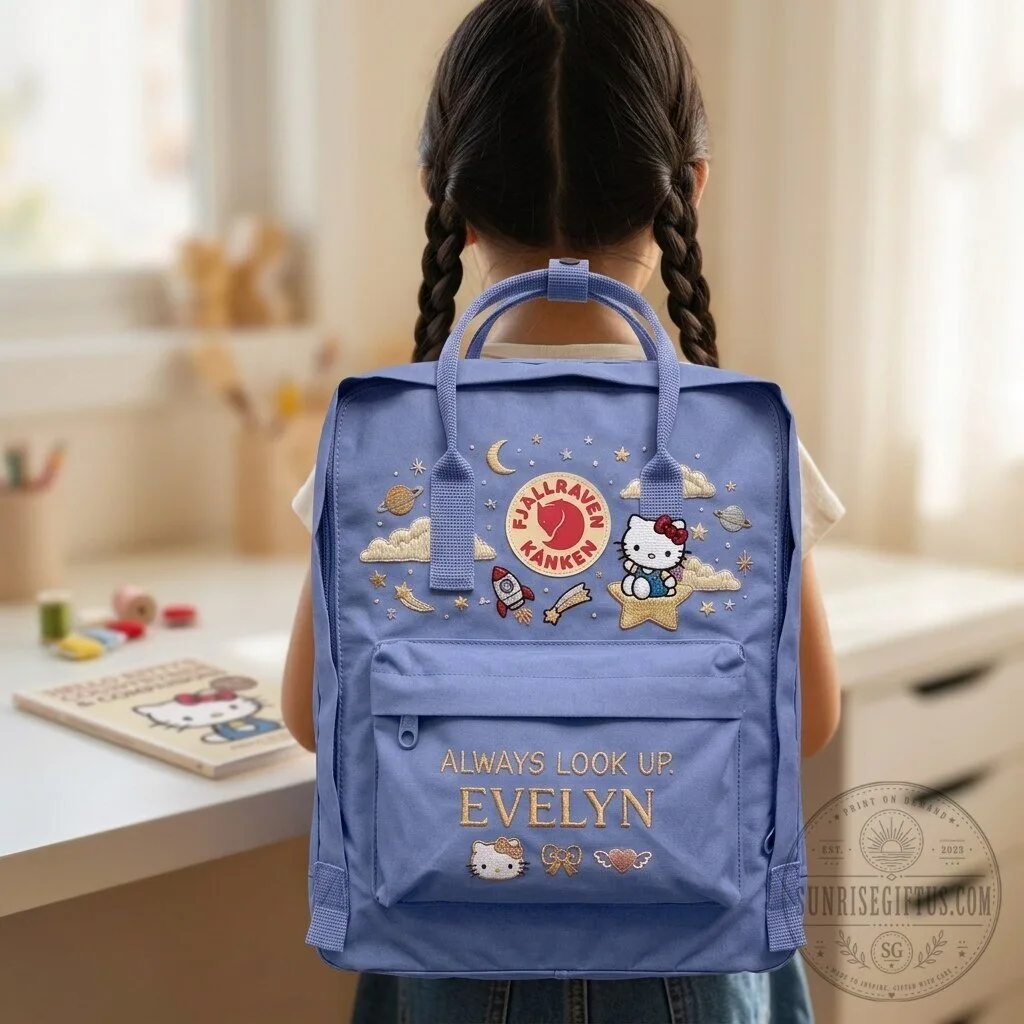 Hello Kitty Fjallraven Kanken Embroidered Backpack with Personalized Name 15 Hello Kitty Fjallraven Kanken Embroidered Backpack with Personalized Name