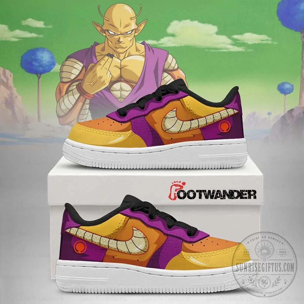 Dragon Ball Z Orange Piccolo Custom Anime Low Top Sneakers 4 Dragon Ball Z Orange Piccolo Custom Anime Low Top Sneakers