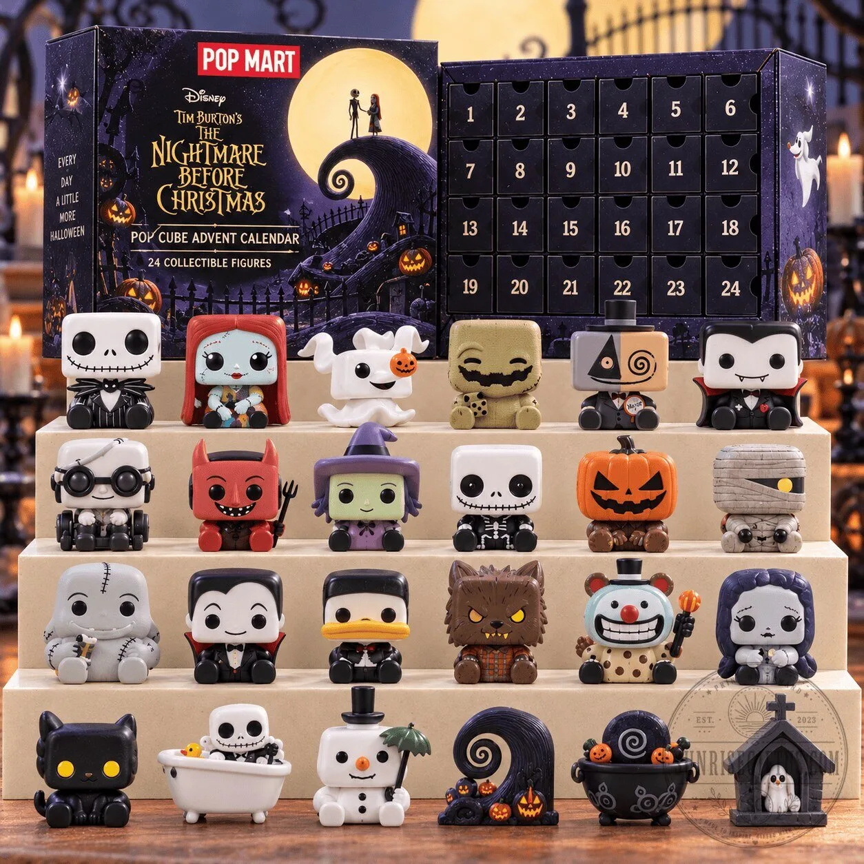 The Nightmare Before Christmas Pop Cube Advent Calendar with 24 Collectible Figures 2 The Nightmare Before Christmas Pop Cube Advent Calendar with 24 Collectible Figures
