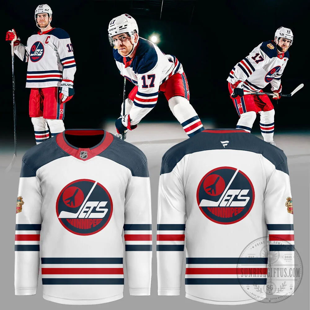 Winnipeg Jets 2026 NHL Heritage Classic Limited Edition White Hockey Jersey 3 Winnipeg Jets 2026 NHL Heritage Classic Limited Edition White Hockey Jersey