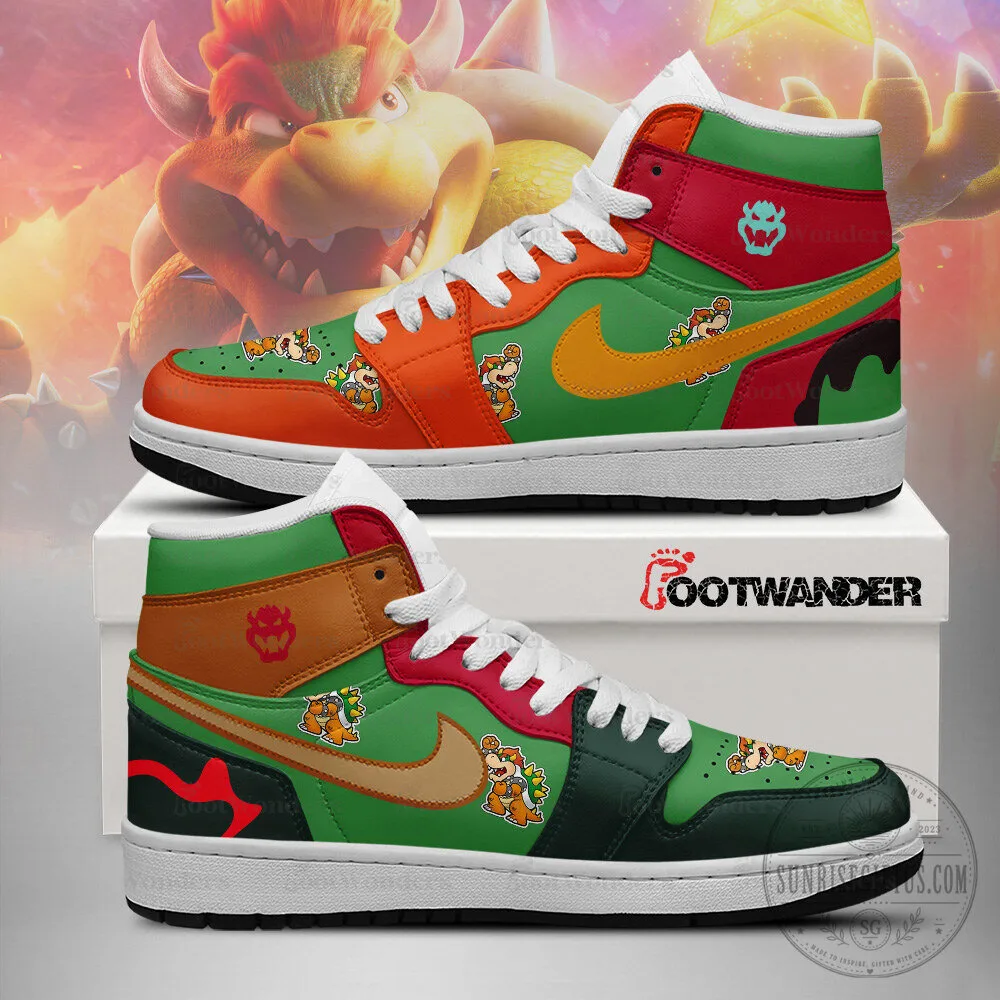 Bowser Super Mario Brothers Video Game High-Top Sneakers Shoes 7 Bowser Super Mario Brothers Video Game High-Top Sneakers Shoes