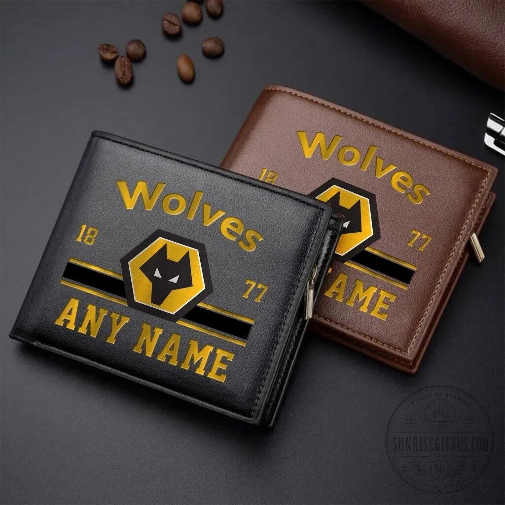 Wolverhampton Wanderers Football Club Personalized Name Leather Wallet 5 Wolverhampton Wanderers Football Club Personalized Name Leather Wallet