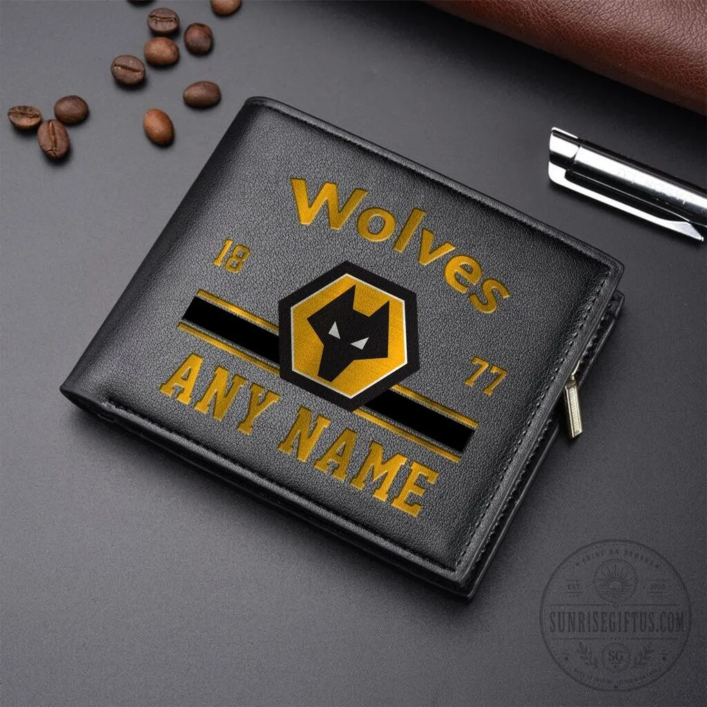 Wolverhampton Wanderers Football Club Personalized Name Leather Wallet 6 Wolverhampton Wanderers Football Club Personalized Name Leather Wallet