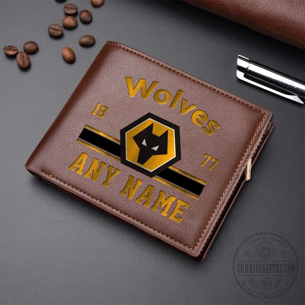 Wolverhampton Wanderers Football Club Personalized Name Leather Wallet 7 Wolverhampton Wanderers Football Club Personalized Name Leather Wallet