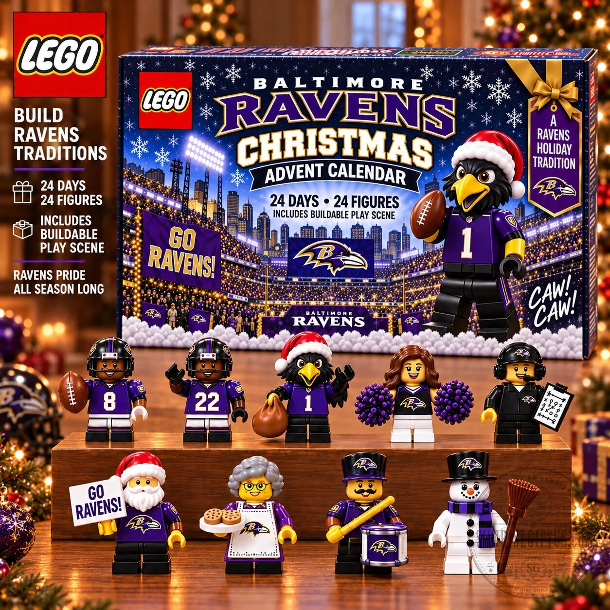 Baltimore Ravens LEGO Christmas Advent Calendar 5 Baltimore Ravens LEGO Christmas Advent Calendar