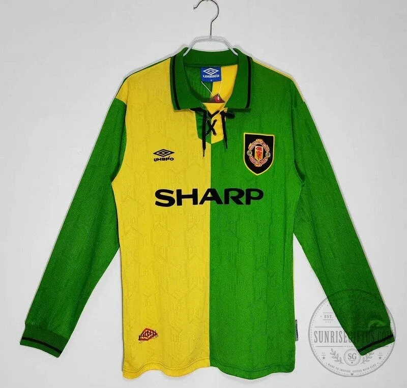 Manchester United 1992-1994 Away Retro Long Sleeve Football Jersey