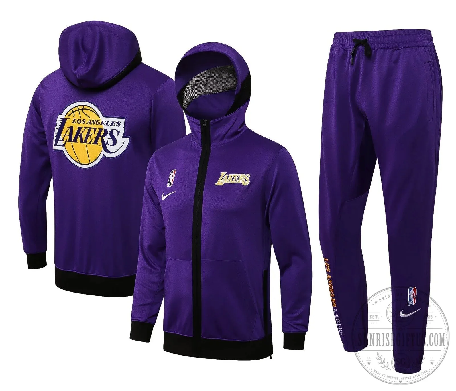 Los Angeles Lakers NBA Therma Flex Showtime Hoodie 5 Los Angeles Lakers NBA Therma Flex Showtime Hoodie