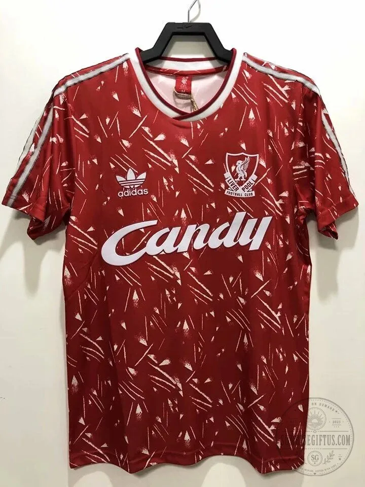 Liverpool Football Club 1989-1991 Home Retro Soccer Jersey