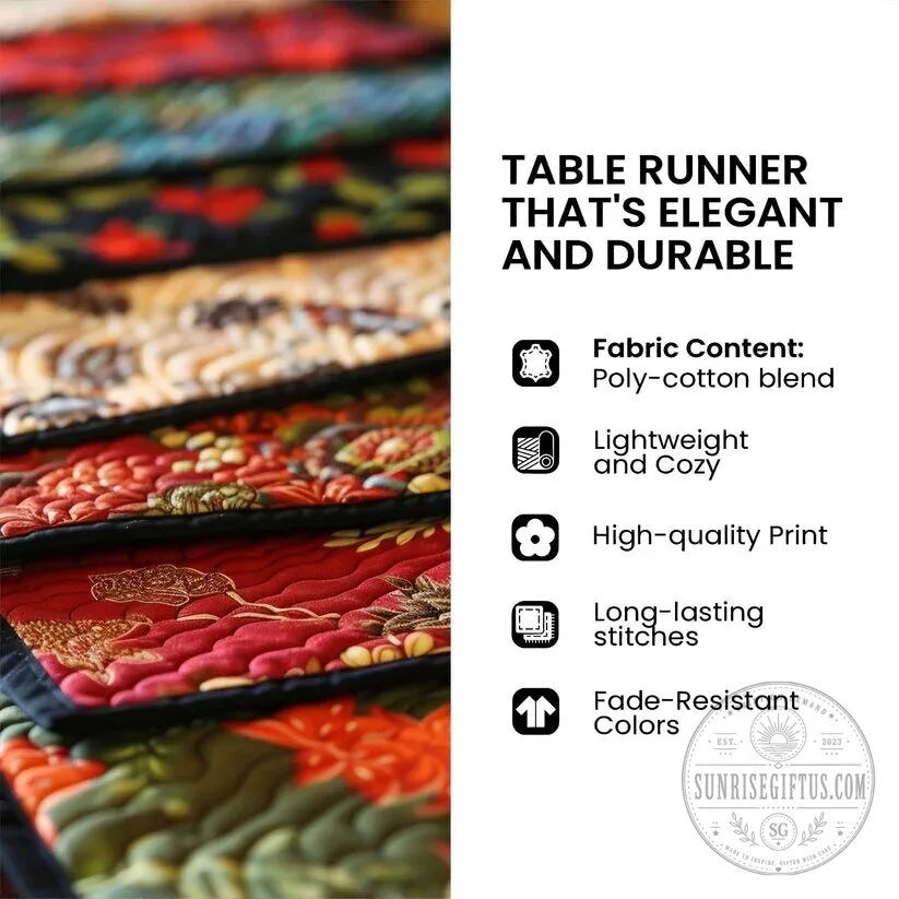 Autumn Pumpkin Patch Sunflowers Quilted Table Runner 9 Autumn Pumpkin Patch Sunflowers Quilted Table Runner