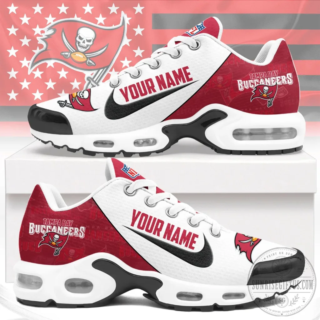 Tampa Bay Buccaneers Custom Name Running Shoes for Men and Women Tampa Bay Buccaneers Custom Name Running Shoes for Men and Women