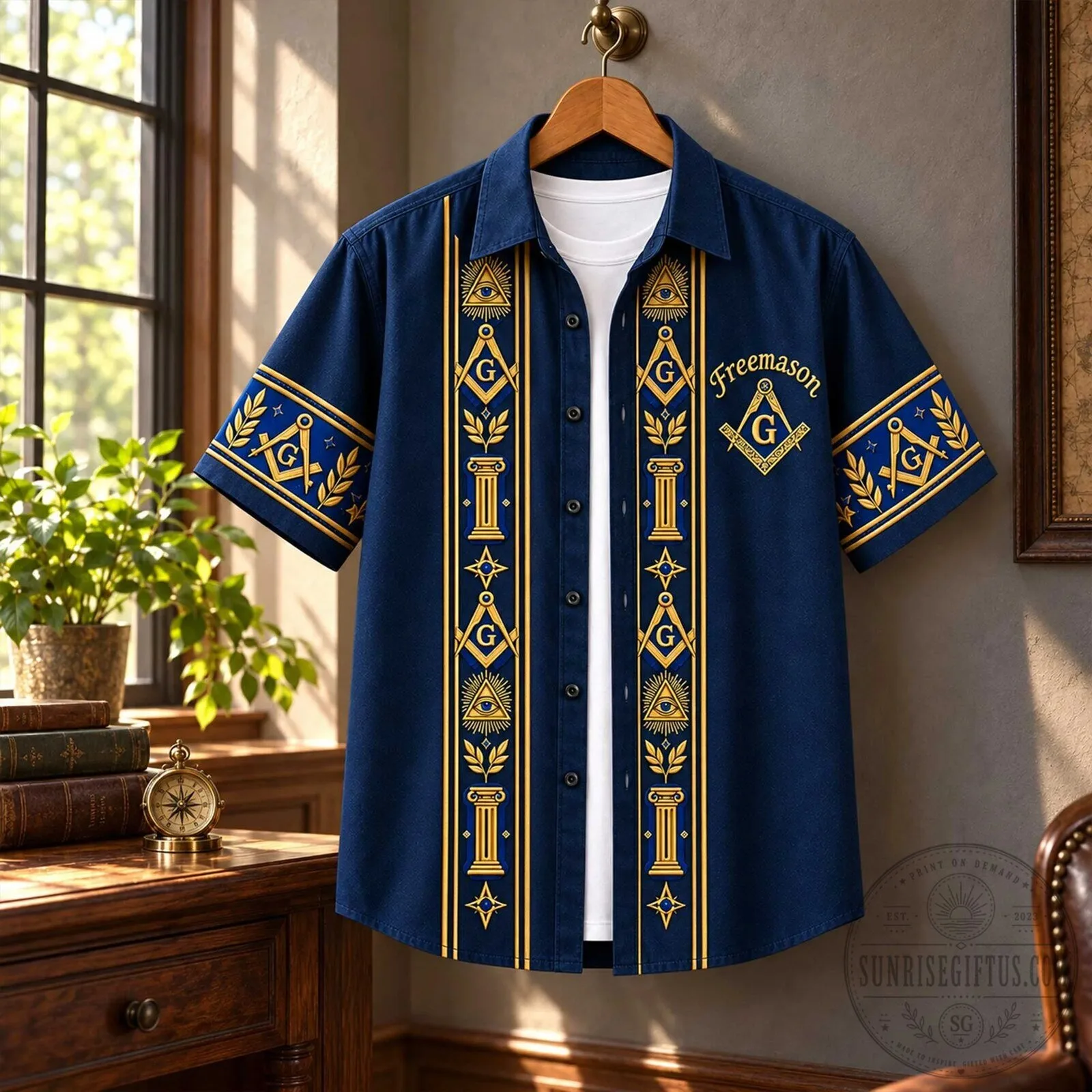 Freemasonry Masonic All Seeing Eye G Symbol Hawaiian Shirt 7 Freemasonry Masonic All Seeing Eye G Symbol Hawaiian Shirt