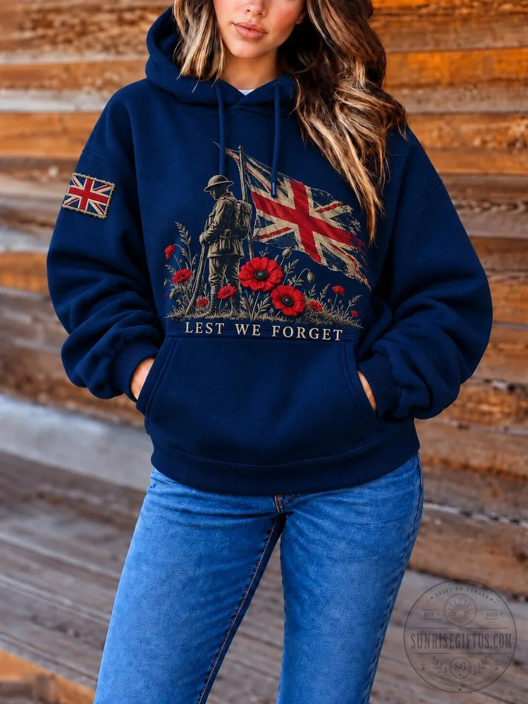 Remembrance Day Lest We Forget Soldier Poppy Field British Flag Hoodie 1 Remembrance Day Lest We Forget Soldier Poppy Field British Flag Hoodie