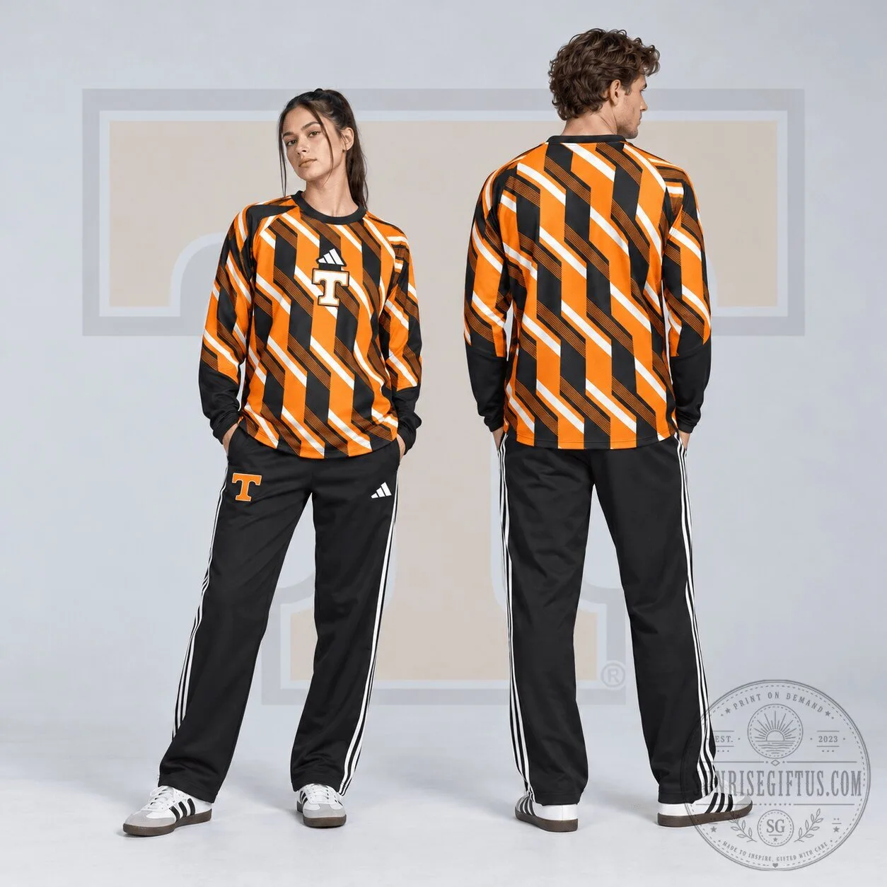 Tennessee Volunteers Diagonal Stripe Long Sleeve Shirt