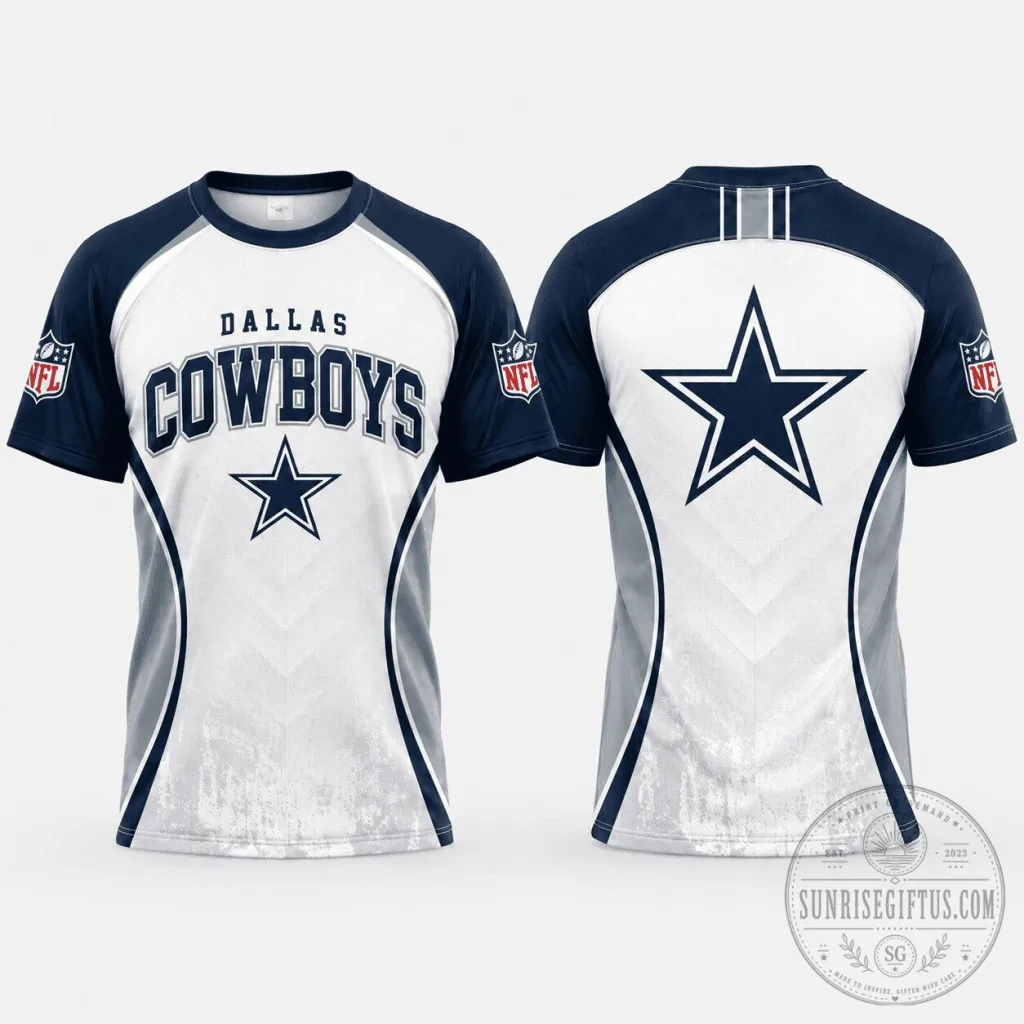 Dallas Cowboys Football Fan T-Shirt Premium NFL Team Apparel Dallas Cowboys Football Fan T-Shirt Premium NFL Team Apparel