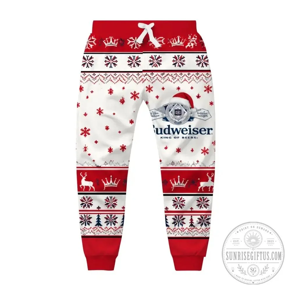 Budweiser King of Beers Christmas Holiday Sweatpants